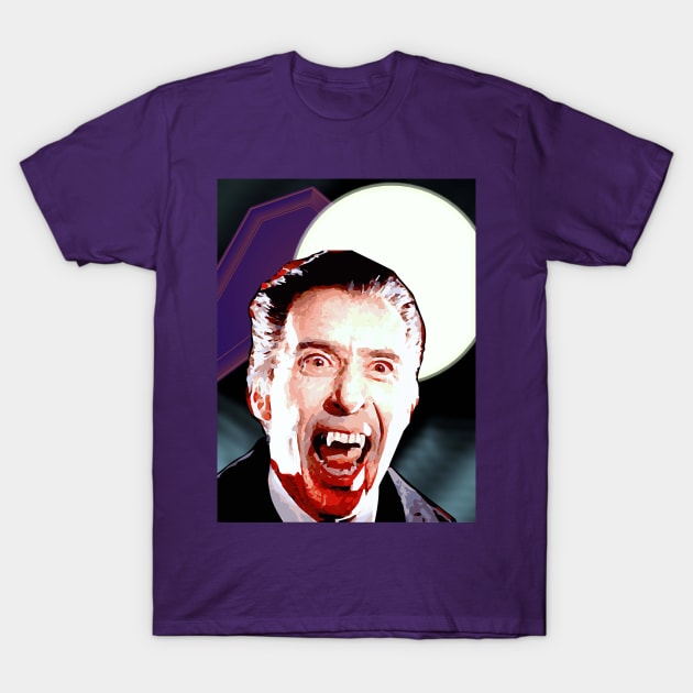 Pop Art Dracula (Lee) T-Shirt by RoxanneG